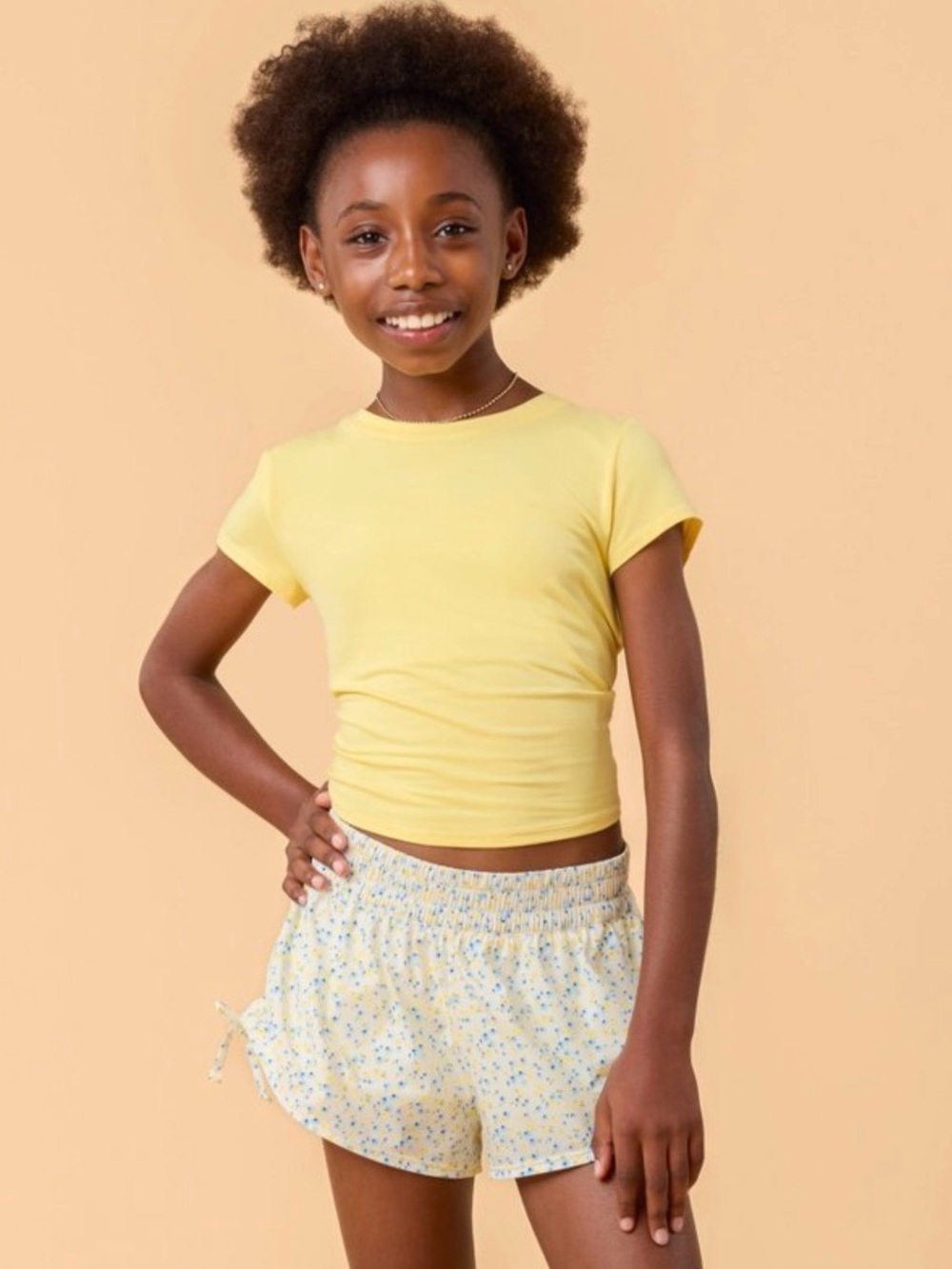 Blogilates Girls' Mommy & Me Bow Back Tee